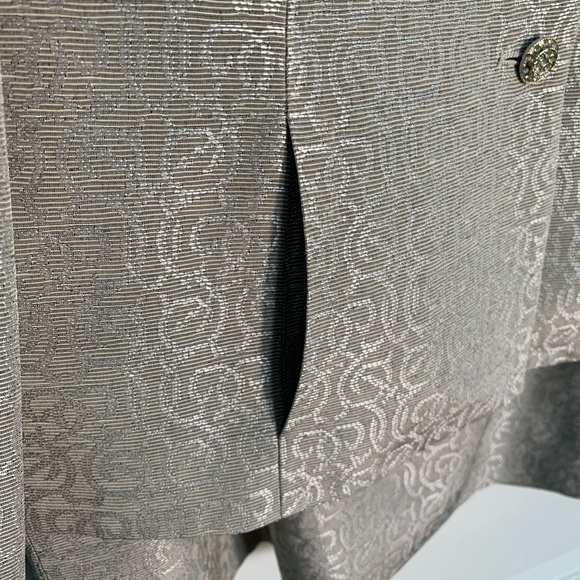 🟢 Toast of the Town Jones New York Suit Set Jacket Skirt New Made USA Taupe 14 - Picture 7 of 17